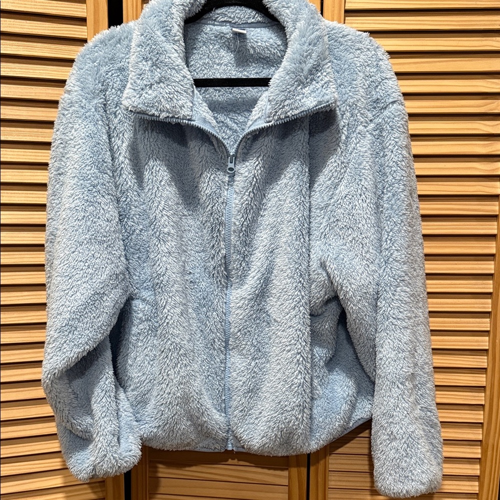 Old Navy Light Blue Teddy Jacket